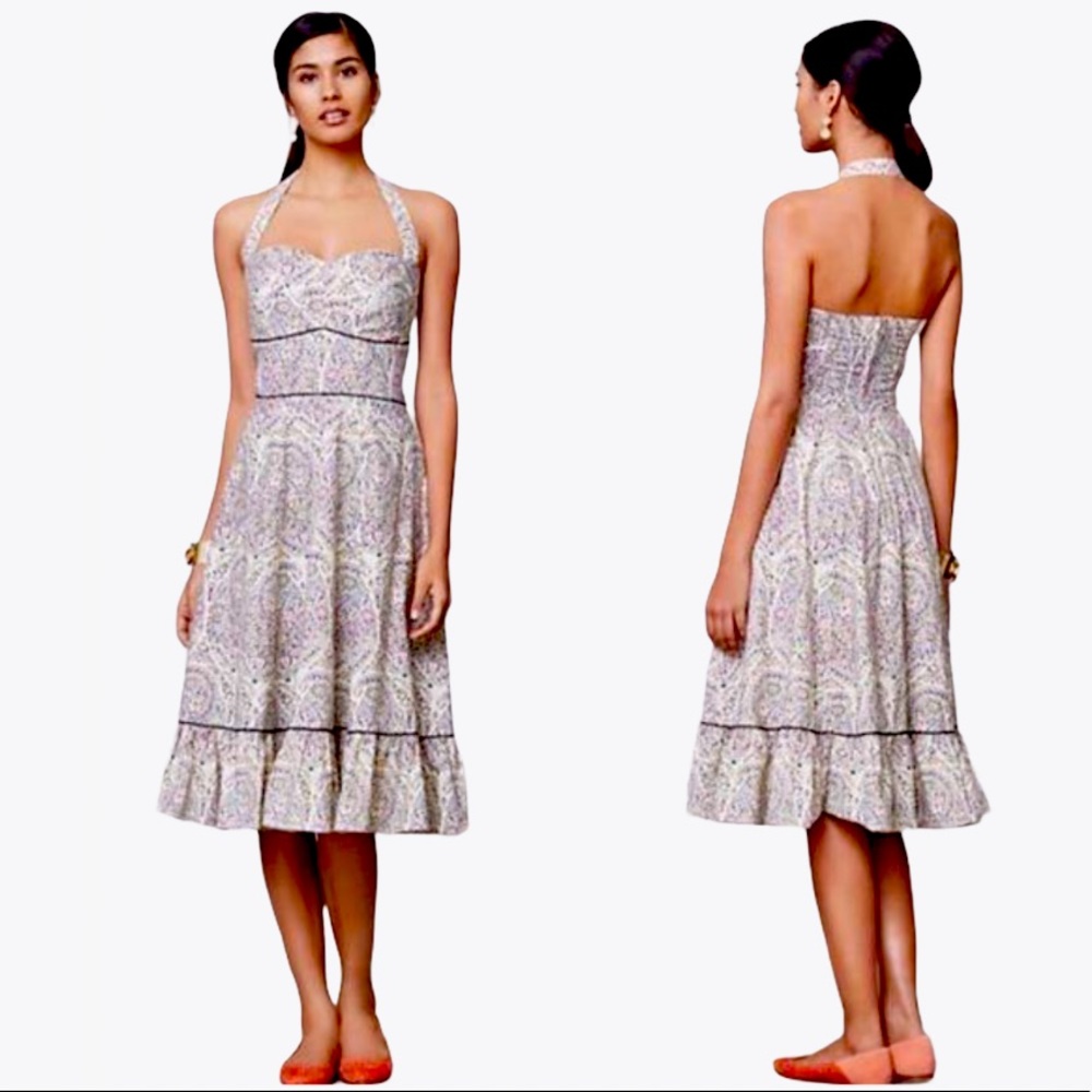 Anthropologie Girls From Savoy Midi Dress - 2/4 - Picture 17 of 17